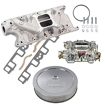 Summit Racing™ Intake Manifold, Carburetor, and Air Cleaner Pro Packs 03-0126