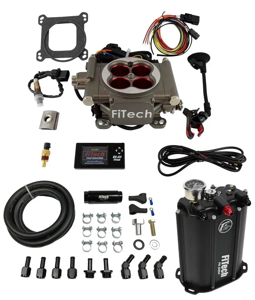 FiTech Go Street EFI 400 HP Self-Tuning Fuel Injection Systems with Force Fuel Systems 35203