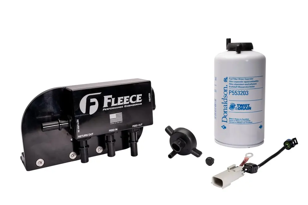 Fleece Performance Underbed 4 Microns Fuel Filter Assemblies with Stock Inlet Size FPE-FMC-UBFA-1724