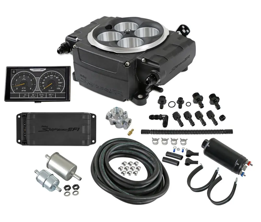Holley Sniper 2 EFI 650 HP Inline Pump Fuel Injection Systems with Power Distribution Module 550-511-5PK