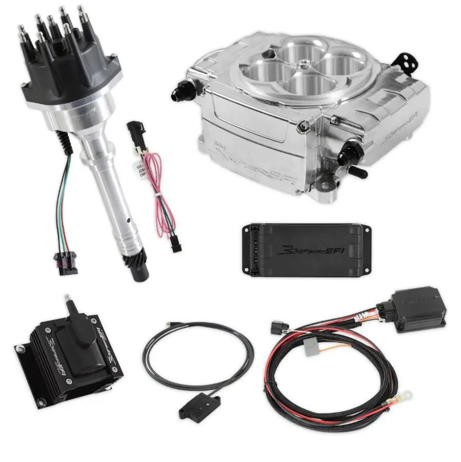 Holley Sniper 2 EFI 650 HP Base Fuel Injection Systems with Power Distribution Module 550-510-BPX-SBC