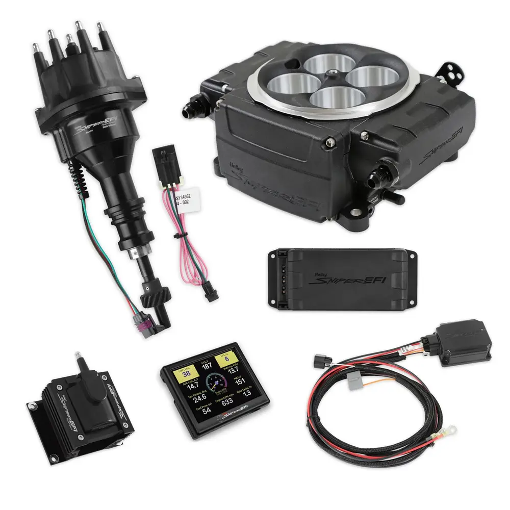 Holley Sniper 2 EFI 650 HP Base Fuel Injection Systems with Power Distribution Module 550-511-3PX-SBF