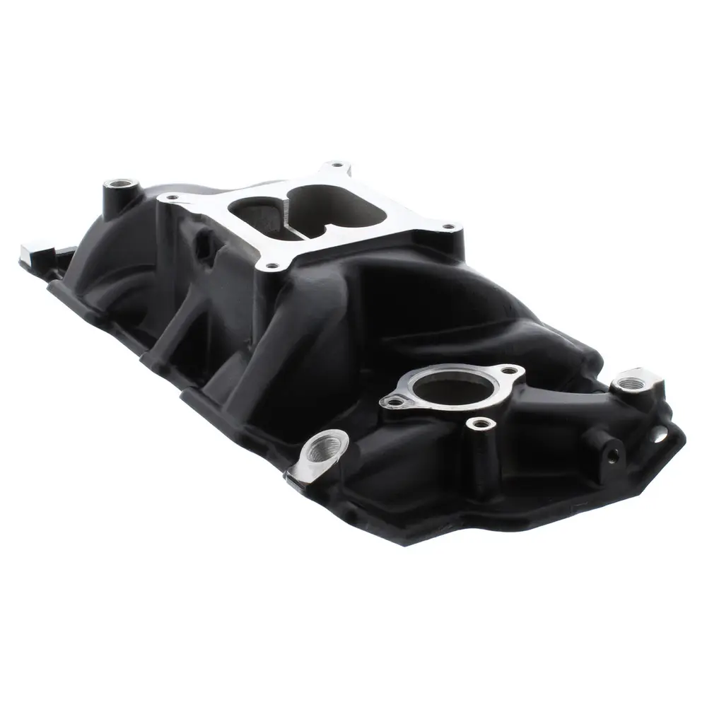 Summit Racing™ Black Cast Aluminum SBC Intake Manifold SUM-226060-B