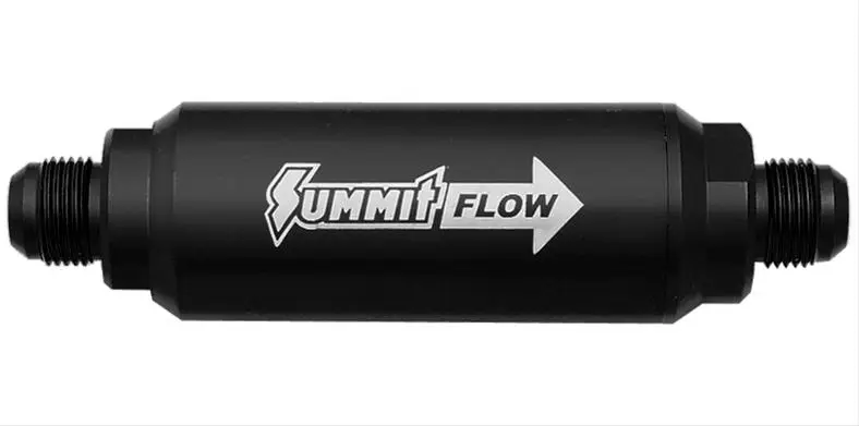 Summit Racing™ Inline Billet 100 Microns Fuel Filter with -8 AN Inlet Size SUM-230118-B